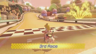 Mario Kart 8 Deluxe Switch Princess Peach Part 3 Sweet Sweet Canyon