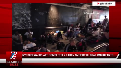 NYC Sidewalks Are Completely Taken Over By Illegal Immigrants