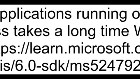 HTTP Error 50037 ANCM Failed to Start Within Startup Time Limit