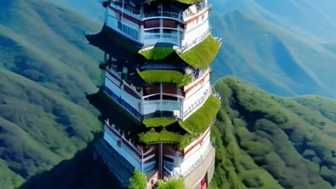 ANCIENT PAGODA ON MOUNTAIN