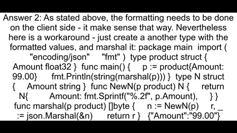 Golang default return 2 decimal places