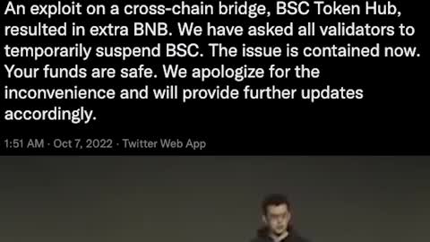 Binance | Emergency shutdown for hacking