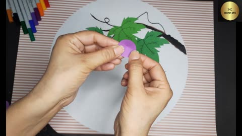 How To Create A Grape Tree ll Sheenay Arts ll Arts & Craft ll PaperArt