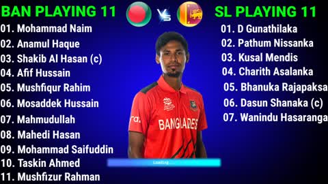 Asia Cup 2022 Bangladesh vs Sri Lanka Match final Playing 11 BAN vs SL final playing 11