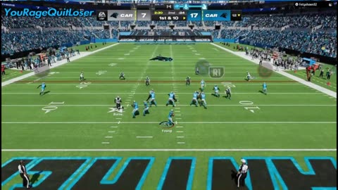 Bryce Young Made This Player Rage! 😂 #madden24 #carolinapanthers #shorts