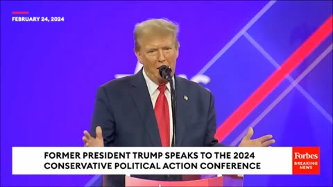 President Trump's Speech On ISIS, CPAC 2/24/24 (( Great Story)) "They Flew Back'N Forth"