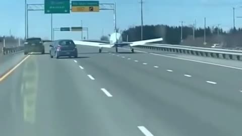 Plane makes emergency landing on highway