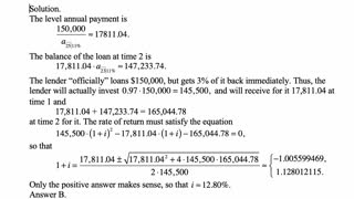 Exam FM exercise for May 28, 2022