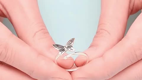 Cute Butterfly Adjustable Finger Rings