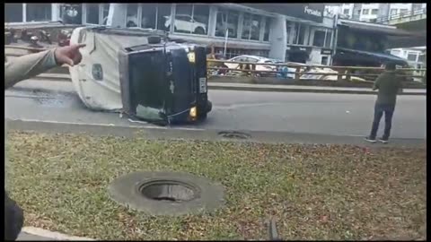 Accidente en la puerta del sol