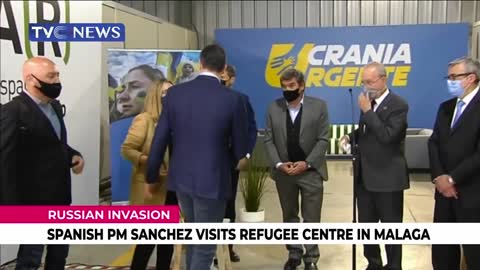 (SEE VIDEO) Spanish PM Sanchez Visits Refugee Centre in Malaga