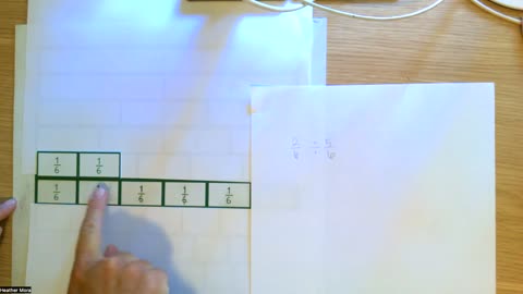 Dividing Fractions Using Fraction Chart // RSM Level F Lesson 105