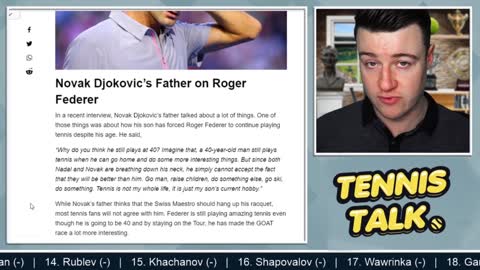 DJOKOVIC's Father Attacks Federer Tennis News