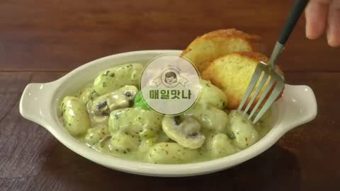 고급진맛, 바질 크림떡볶이 만들기 __ 크림파스타로 가능__ 바질요리 __ 초간단요리 __ Basil Cream Tteokbokki __ Basil Pesto Recipe