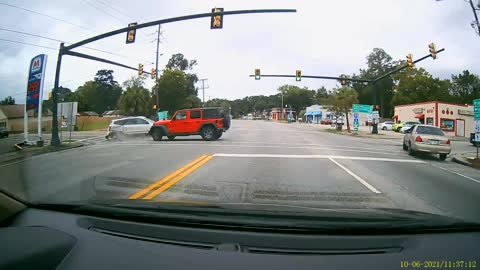 Dashcam Catches T-Bone Crash