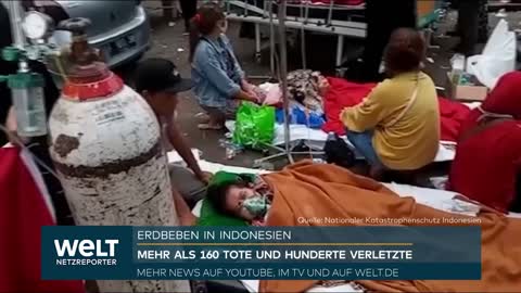 INDONESIEN: Nach Erdbeben auf Java steigt Zahl der Toten auf über 160 - hunderte Menschen verletzt