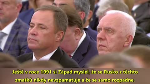 Projev Vladimira Putina v Kremlu 30. 09. 2022 během ceremoniálu připojení 4 oblastí Ukrajiny k Rusku