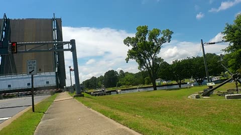 E-Bike adventures: Great Bridge, Chesapeake, Drawbridge lift