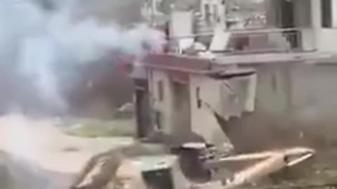 David VS Goliath Man Defends Home from Excavator with FireWorks