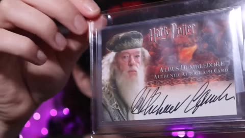 Unveiling the Michael Gambon Autograph Card! #wizardingworld #dumbledore #autograph #cardcollector