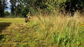 They Used A BROKEN Push Mower To Mow This OVERGROWN Grass