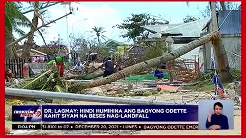 PAGASA, iginiit na hindi nagkulang sa pag abiso kaugnay ng bagyong Odette