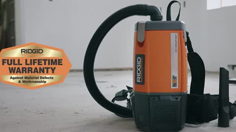 RIDGID? 6 Quart NXT Dry Backpack Vac