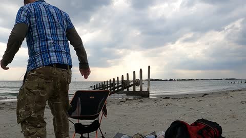 Unpacking cookset. At a beach. Speedlapse. 4th Oct 2022