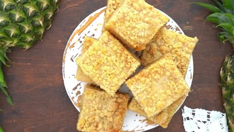 Pineapple Crumb Bars Recipe