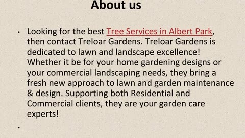 Get The Best Tree Services in Albert Park.