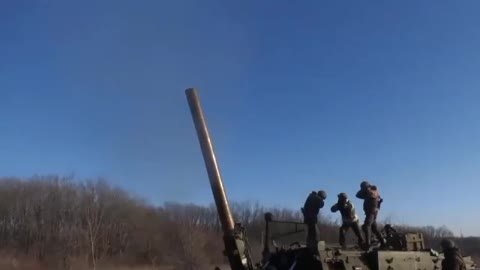 Russia Tyulpan mortar crew launches strike against AFU positions