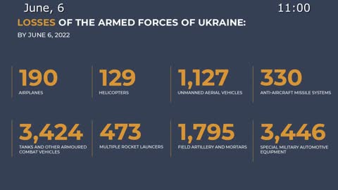 06/06/2022 The war in Ukraine Briefing by Russian Defence Ministry