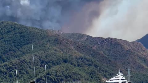 Forest Fire in Marmaris, Turkey