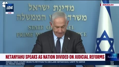 Israel's PM Benjamin Netanyahu to address the nation amid the judicial reform crisis