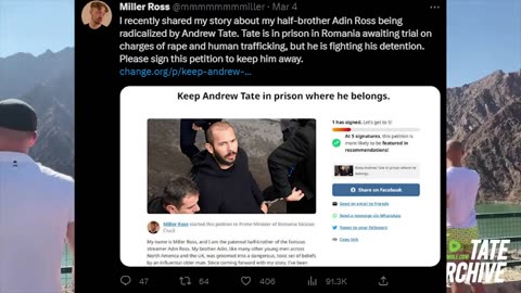 Adin Ross Brother WARNING To Andrew Tate