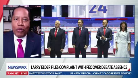 NEWS MAX TV : Larry elder rnc debate ban over poll bizarre amrica