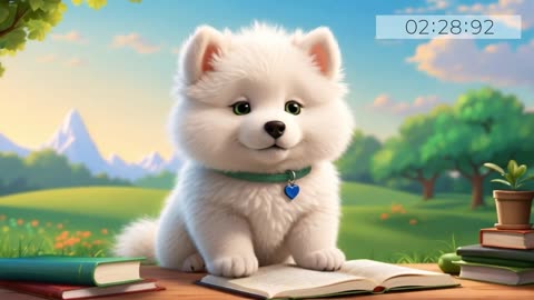 Study Pawsitivity: Lofi Hip Hop Beats with Samoyed