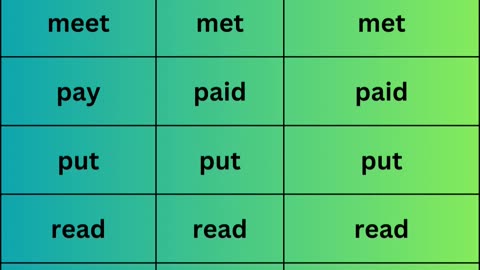 Irregular verbs 6