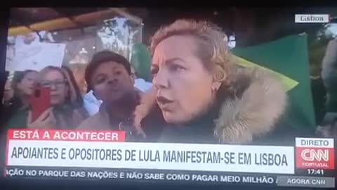 Brasileira Arrasa Jornalista da CNN em Portugal