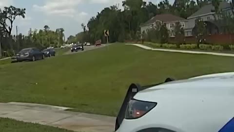 Police officer pulled over for speeding flees traffic stop