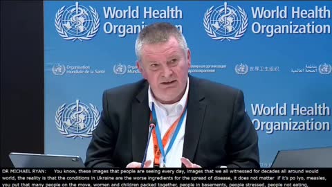 Conditions we see in Ukraine are the worst possible ingredients for the amplification and disease ?