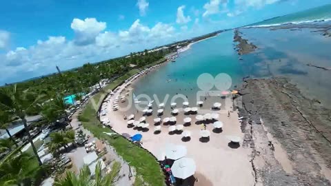 Muro Alto Beach At Port Of Chickens In Pernambuco Brazil