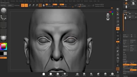 Zbrush fine to pore portrait 8