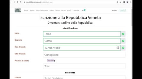 Diventa Cittadino Marciano della Repubblica Veneta