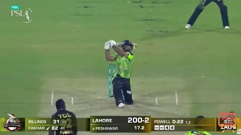 Fakhar Zaman's Sensational Sixes in HBL PSL - Unforgettable Power Hits