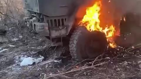 Destroyed positions of American howitzers M777 VSUchek in Donbass