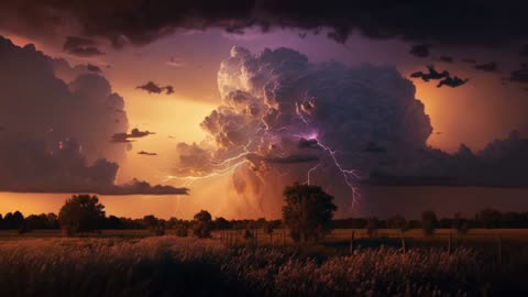 🌧️ Summer Storm Sounds for 11 Hours - Relaxation and Meditation