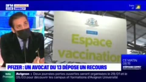 Eric Lanzarone a déposé un recours contre la clause d'irresponsabilité de Pfizer covid 19 plandemie