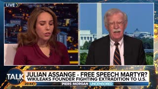 Stella Assange's brutal takedown of the war criminal John Bolton on live TV.