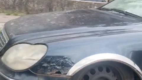 The damaged appearance of a modified car